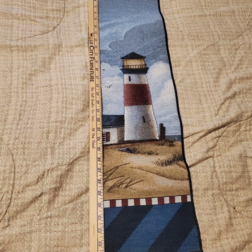Vintage Lighthouse Hanging Beach Ocean Tapestry 9